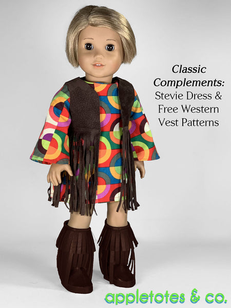 Fringe Boots 18 Inch Doll Sewing Pattern - SVG Files Included