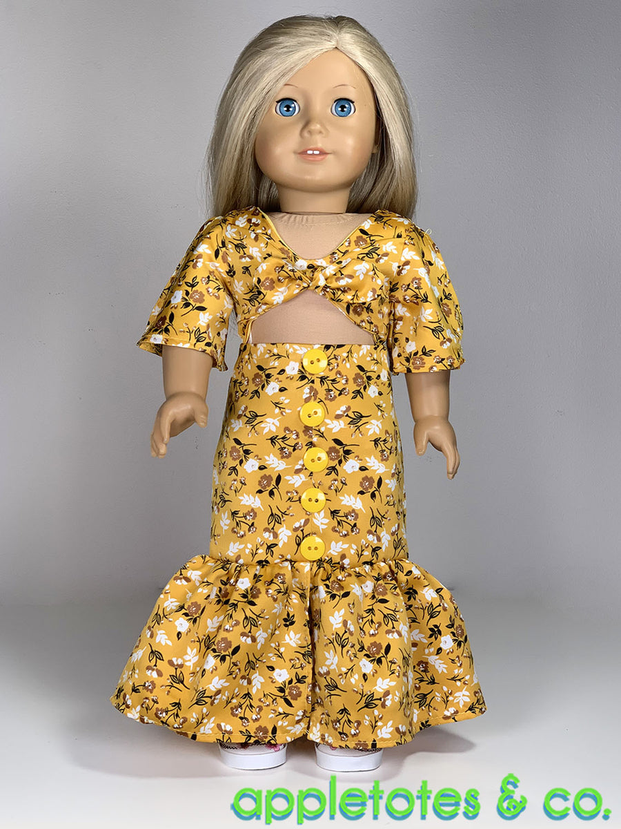 Georgina Dress 18 Inch Doll Sewing Pattern – Appletotes & Co.