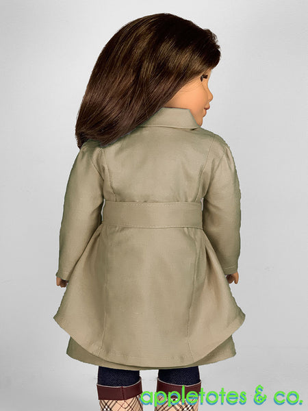 Geneva Swing Coat 18 Inch Doll Sewing Pattern