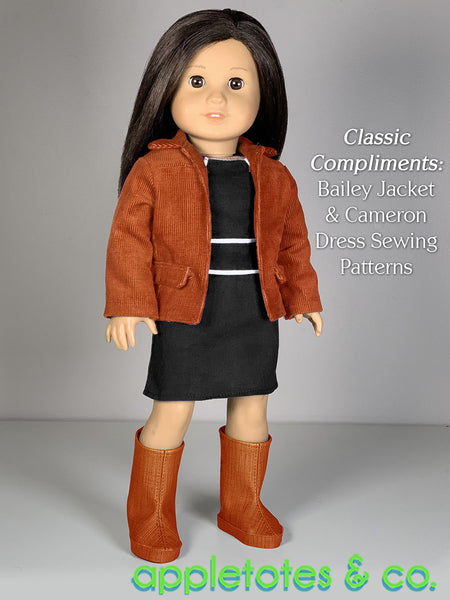 Gisele Boots 18 Inch Doll Sewing Pattern - SVG Files Included