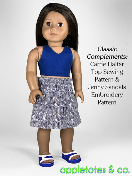 Hannah Shirred Ensemble 18 Inch Doll Sewing Pattern