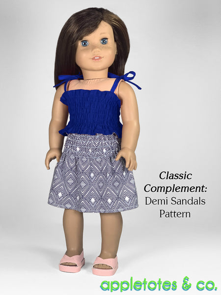 Hannah Shirred Ensemble 18 Inch Doll Sewing Pattern