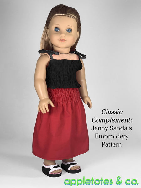 Hannah Shirred Ensemble 18 Inch Doll Sewing Pattern