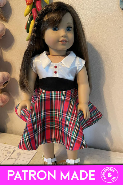 Janelle Dress 18 Inch Doll Sewing Pattern