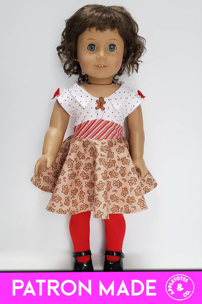 Janelle Dress 18 Inch Doll Sewing Pattern