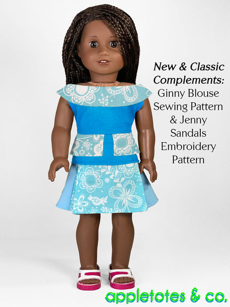Janet Skirt 18 Inch Doll Sewing Pattern