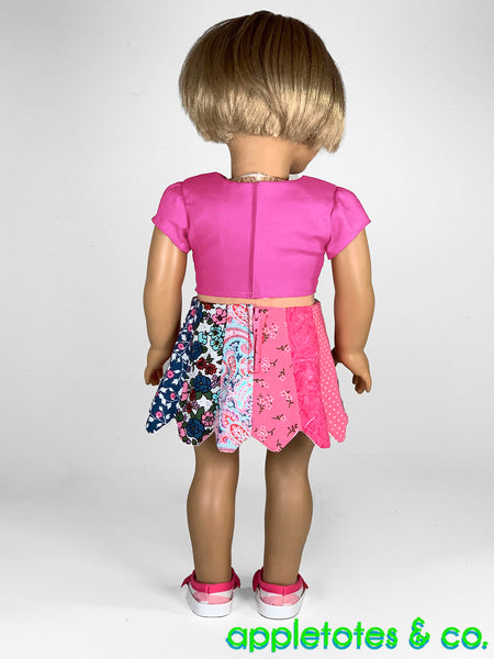 Janey Skirt 18 Inch Doll Sewing Pattern