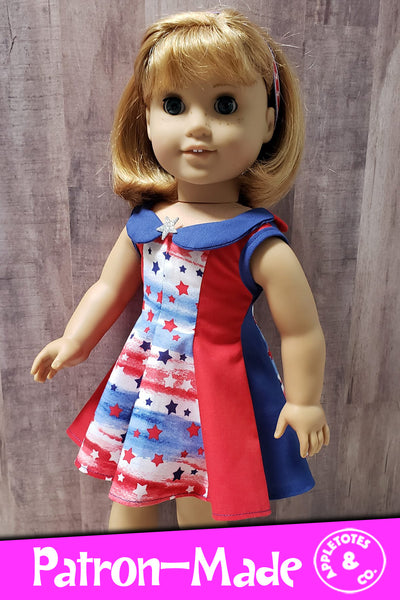 Jasmine Dress 18 Inch Doll Sewing Pattern