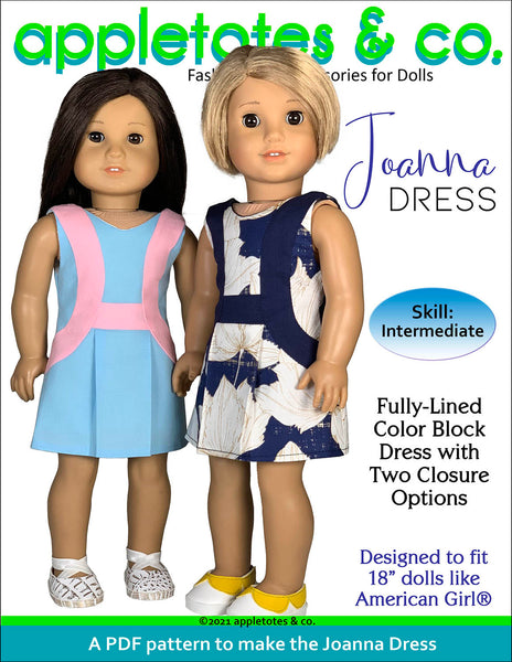Joanna Dress 18 Inch Doll Sewing Pattern