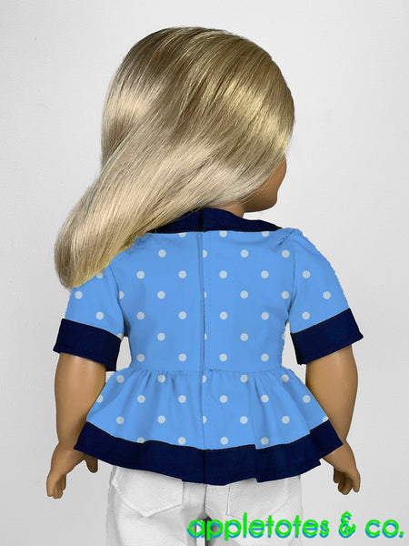 Katya Dress Blouse Combo 18 Inch Doll Sewing Pattern