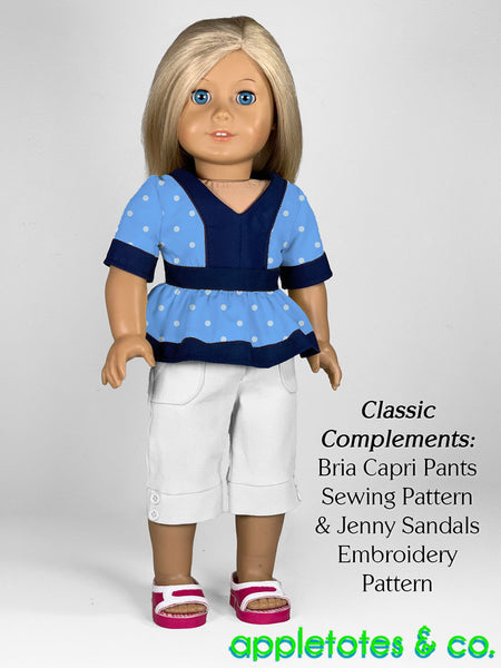 Katya Dress Blouse Combo 18 Inch Doll Sewing Pattern