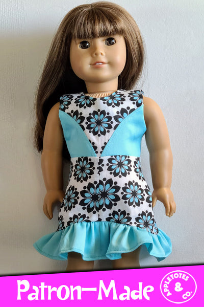 Keena Dress 18 Inch Doll Sewing Pattern