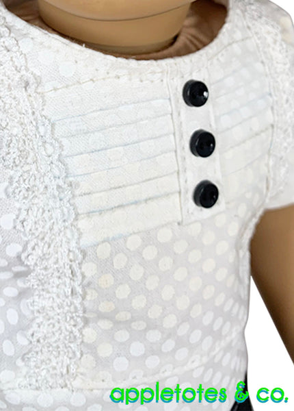Kelly Blouse Sewing Pattern for 18 Inch Dolls