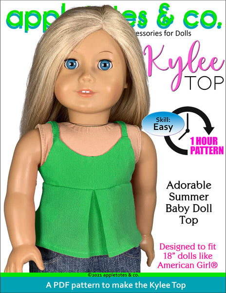 Kylee Top 18 Inch Doll Sewing Pattern