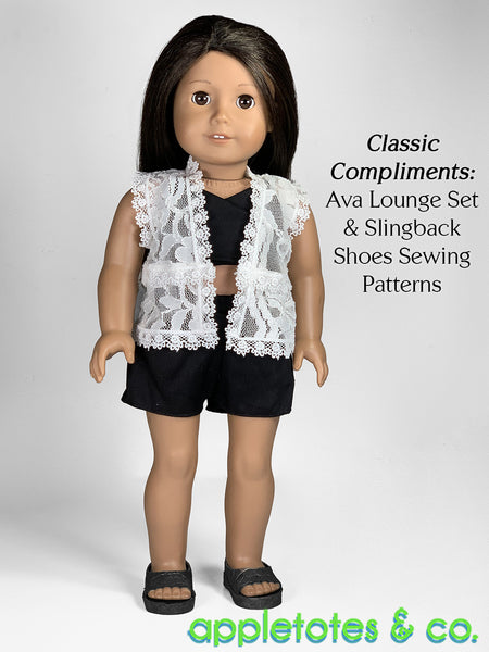 Lacey Shrug 18 Inch Doll Sewing Pattern