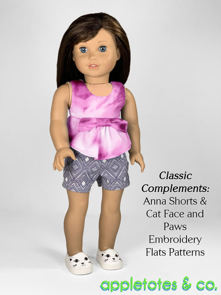 Laura Dress + Top 18 Inch Doll Sewing Pattern