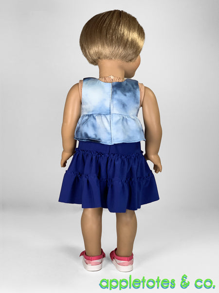 Laura Dress + Top 18 Inch Doll Sewing Pattern