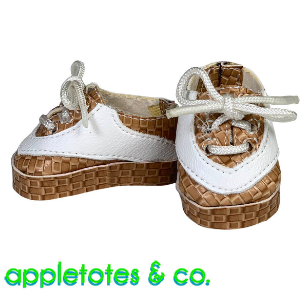 Lee Leather Sneakers ITH Embroidery Pattern for 14 Inch Dolls