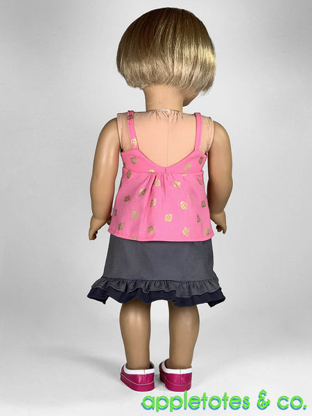 Lexi Top + Dress 18 Inch Doll Sewing Pattern
