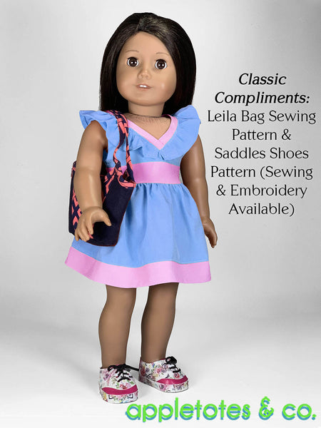 Lindsay Dress 18 Inch Doll Sewing Pattern