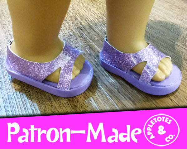 Lucille Shoes 18 Inch Doll Pattern - SVG Files Included