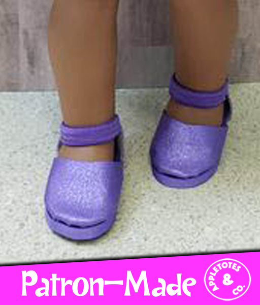 No-Sew Maggie Shoes 18 Inch Doll Pattern - SVG Files Included