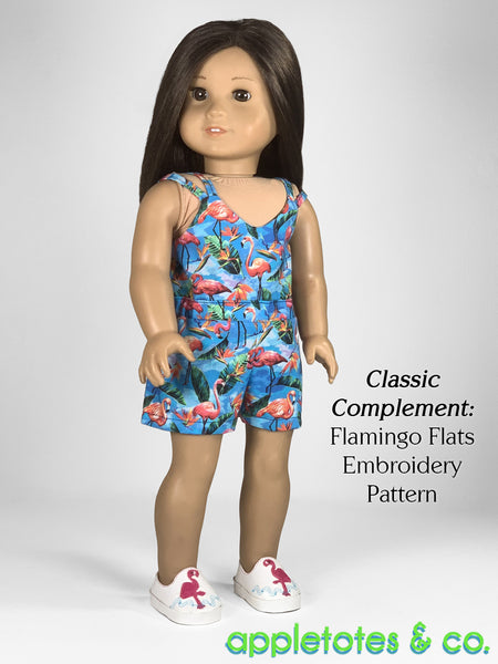 Malibu Romper + Dress 18 Inch Doll Sewing Pattern
