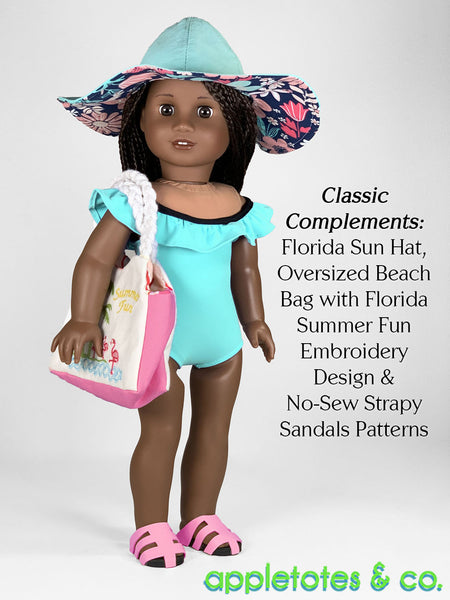 Maren Swimsuit 18 Inch Doll Sewing Pattern