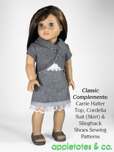 Melanie Cropped Jacket 18 Inch Doll Sewing Pattern