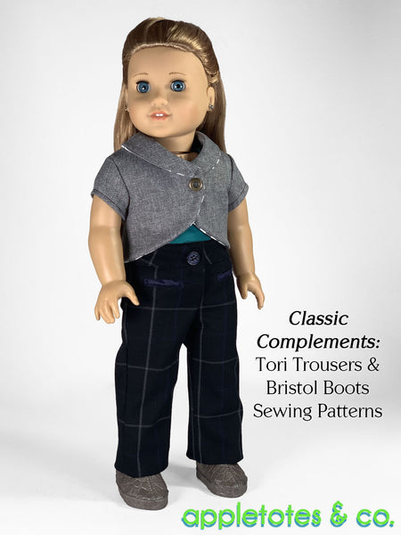 Melanie Cropped Jacket 18 Inch Doll Sewing Pattern