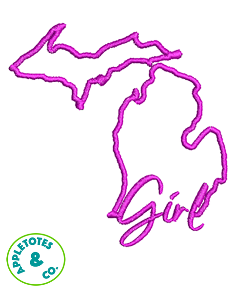 Michigan Girl Machine Embroidery File for 18 Inch Dolls