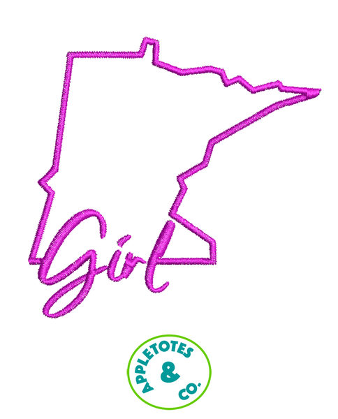 Minnesota Girl Machine Embroidery File for 18 Inch Dolls