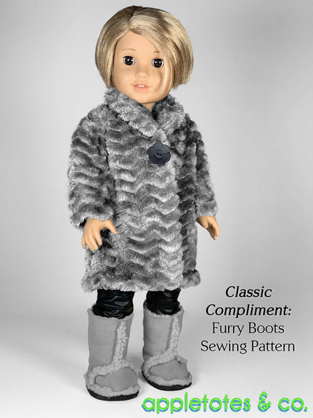 Moira Fur Coat 18 Inch Doll Sewing Pattern