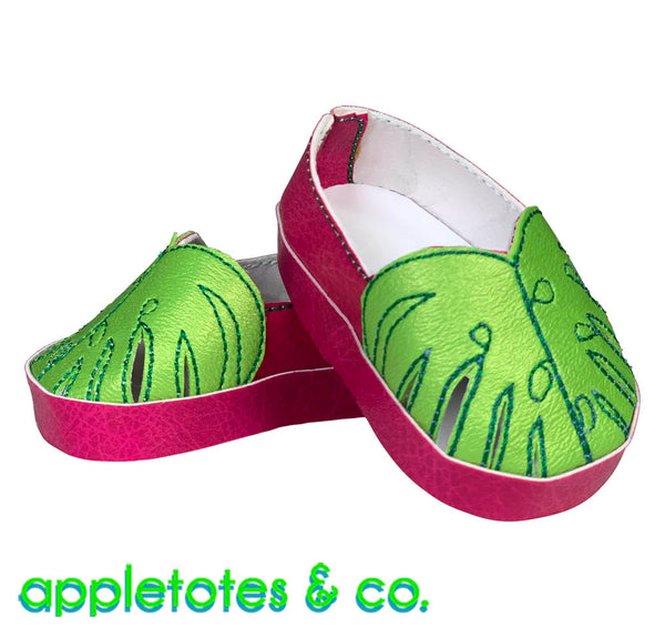 Monstera Flats ITH Embroidery Patterns for 18 Inch Dolls