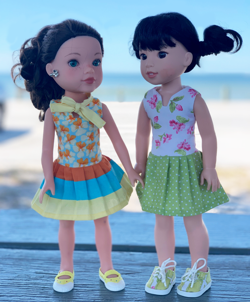 Myrtle Dress Sewing Pattern for 14.5" Dolls