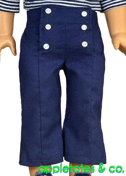 Newport Pants Sewing Pattern for 18 Inch Dolls