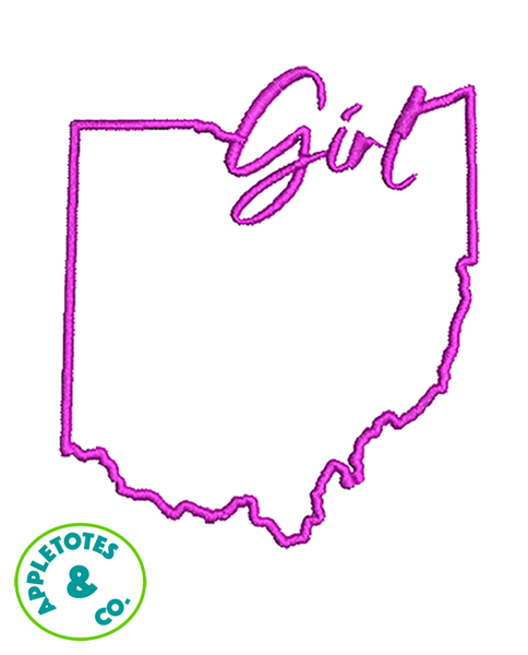 Ohio Girl Machine Embroidery File for 18 Inch Dolls
