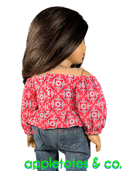 Olivia Blouse Sewing Pattern for 18 Inch Dolls