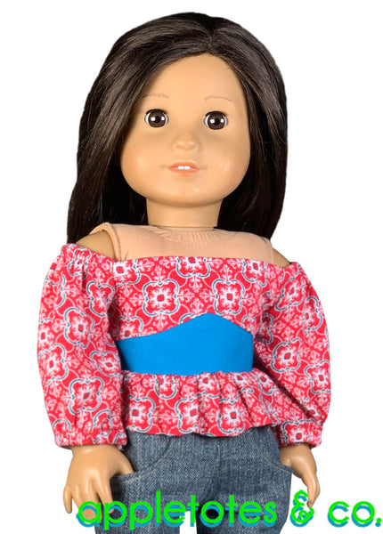 Olivia Blouse Sewing Pattern for 18 Inch Dolls