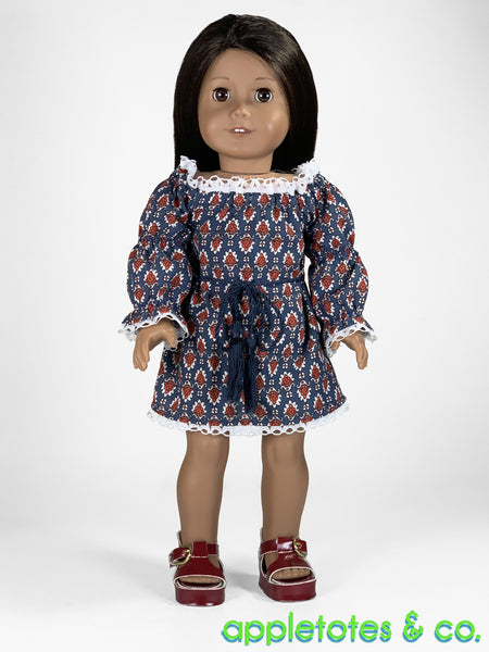 Peasant Dress 18 Inch Doll Sewing Pattern