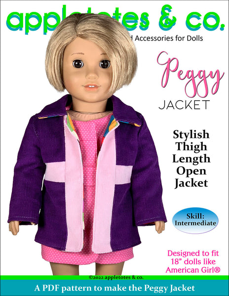 Peggy Jacket 18 Inch Doll Sewing Pattern