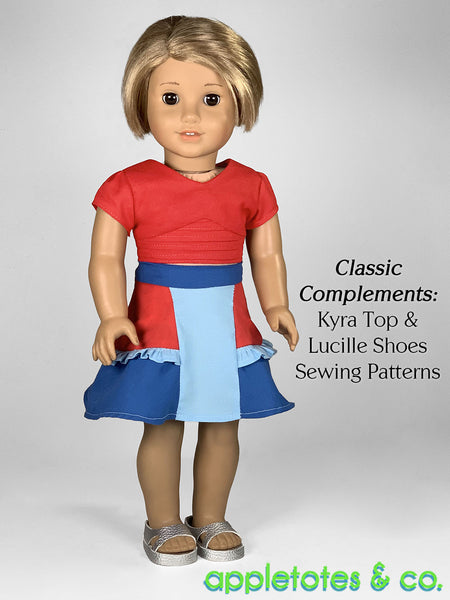 Perla Skirt 18 Inch Doll Sewing Pattern