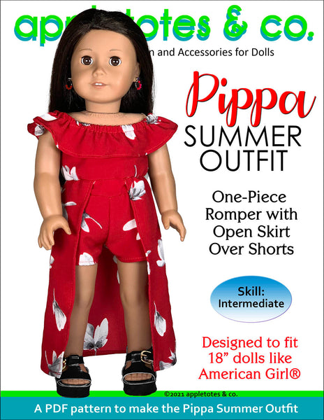 Pippa Summer Outfit 18 Inch Doll Sewing Pattern