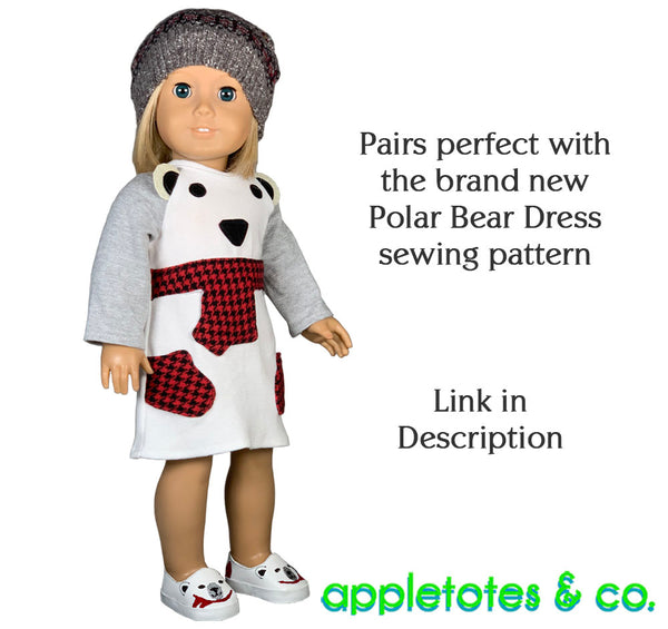 Polar Bear Flats ITH 18 Inch Doll Embroidery Pattern