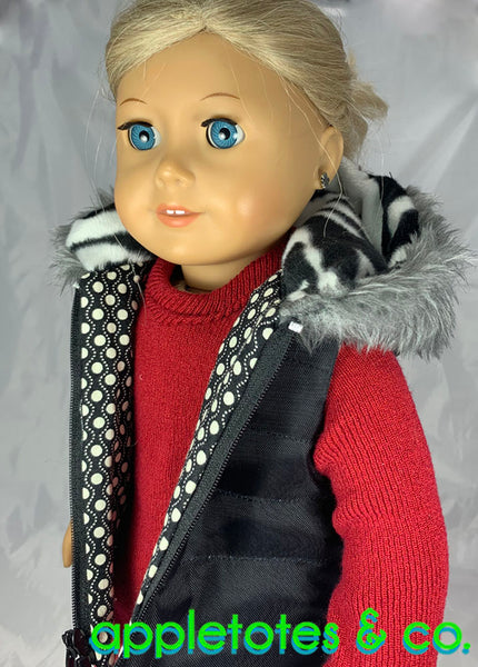 Quilted Parka Bundle Sewing Pattern for 18" Dolls