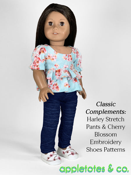 Samantha Top + Dress Combo 18 Inch Doll Sewing Pattern
