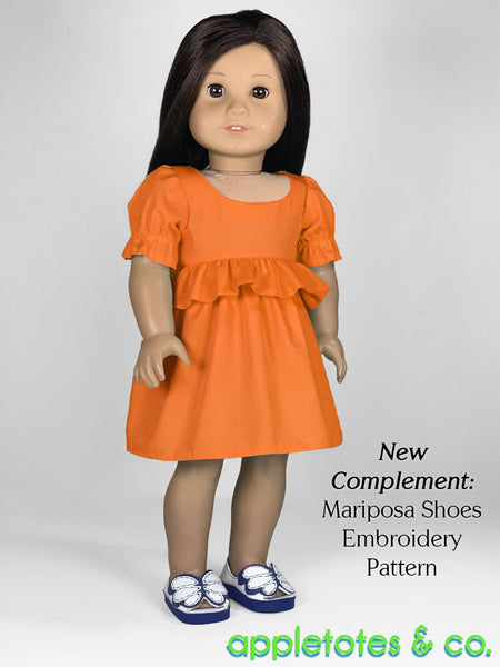 Samantha Top + Dress Combo 18 Inch Doll Sewing Pattern