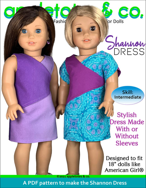 Shannon Dress 18 Inch Doll Sewing Pattern