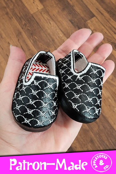 Signature Loafers ITH Embroidery Pattern for 18 Inch Dolls