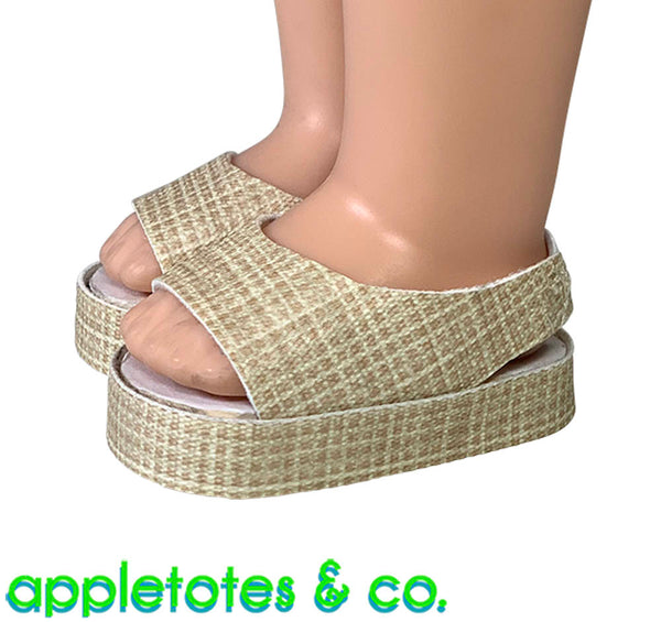 Slingback Shoes Sewing Pattern for 14 Inch Dolls